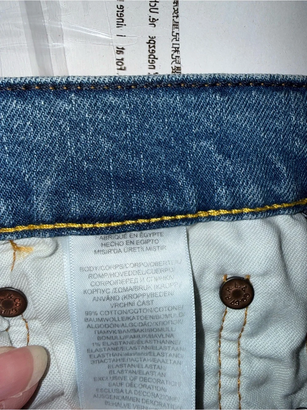POLO RALPH LAUREN Jeans Shorts Youth 18 Sullivan Slim Fit Fray Blue Denim NWT